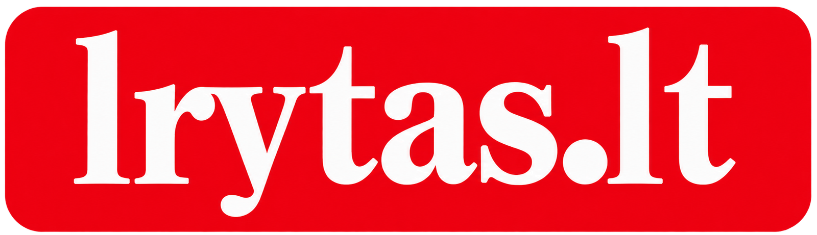 Red lrytas.lt Logo Badge