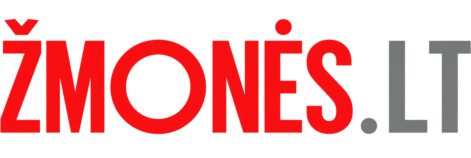 ŽMONĖS.LT Logo on Transparency